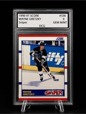 Score 1990-91 Wayne Gretzky Sniper Trading Card -